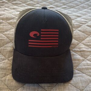 Columbia  Black and Gray Cap with Red Logo